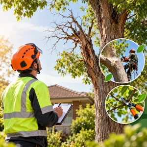 Arborist Assessing Damaged Adelaide Tree